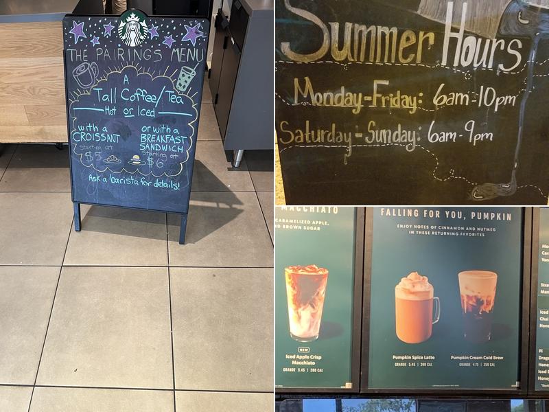 Starbucks Menu