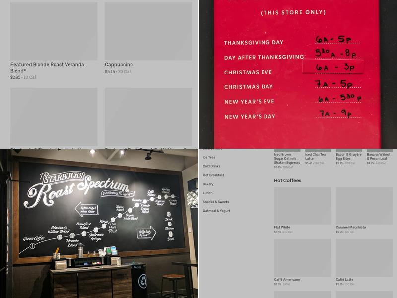Starbucks Menu