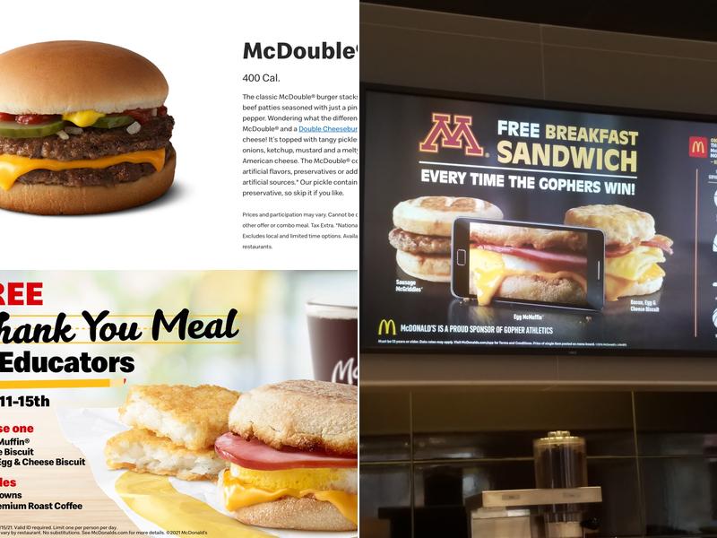McDonald's Menu