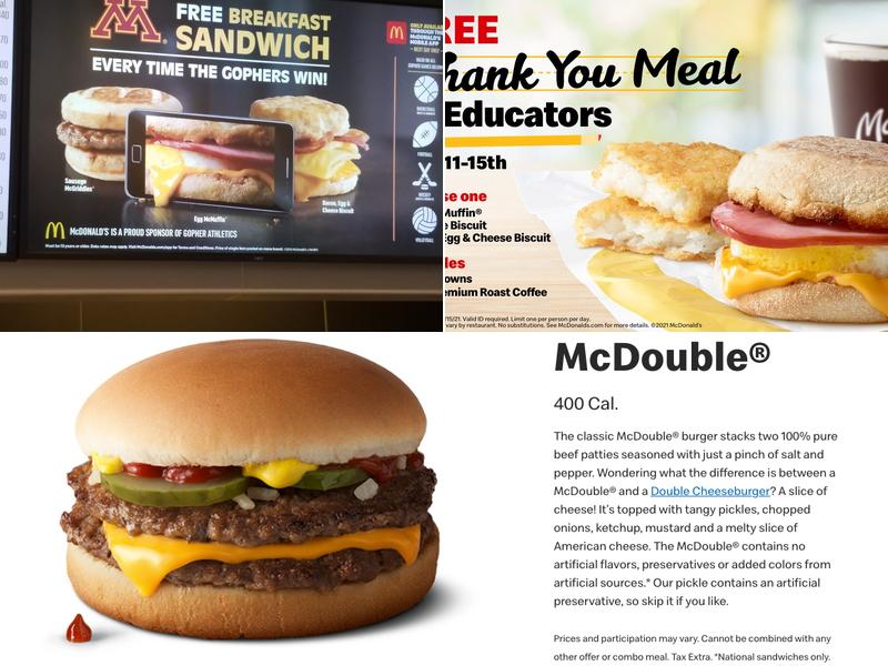 McDonald's Menu