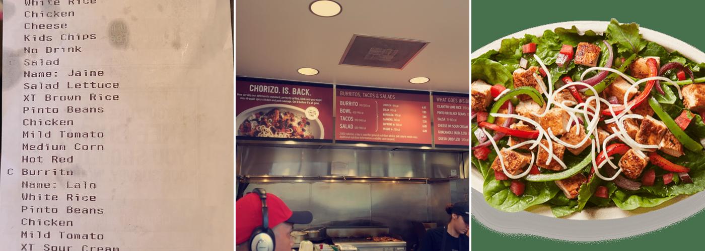 Chipotle Mexican Grill Menu