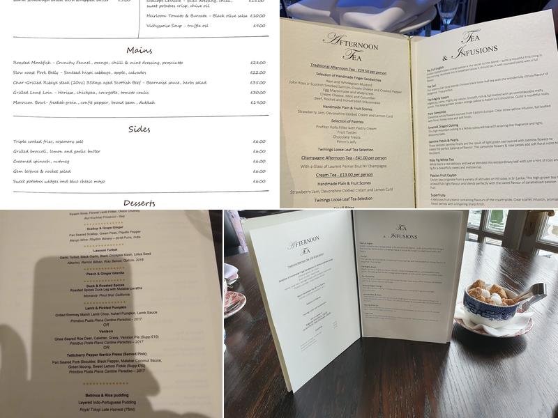 Macdonald Compleat Angler Menu
