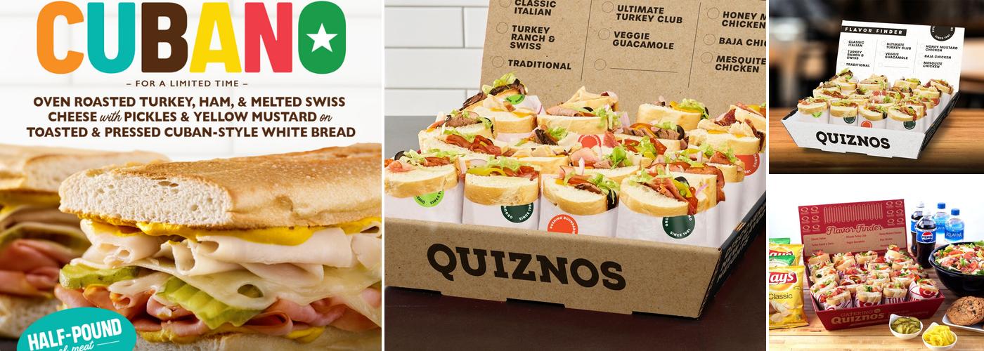 Quiznos Menu