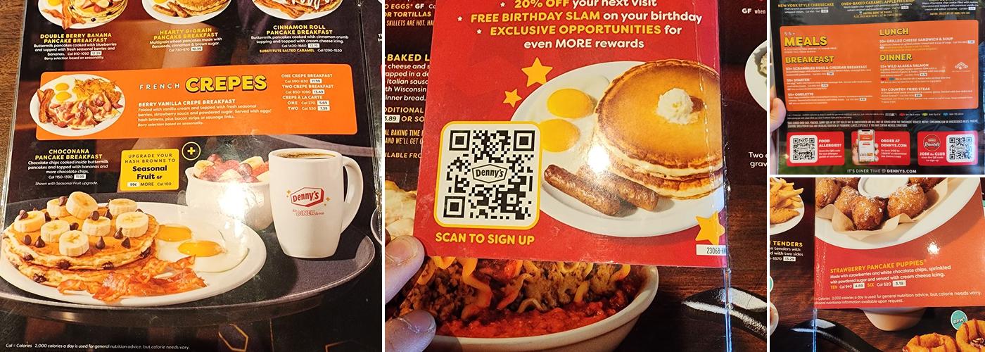 Denny's Menu