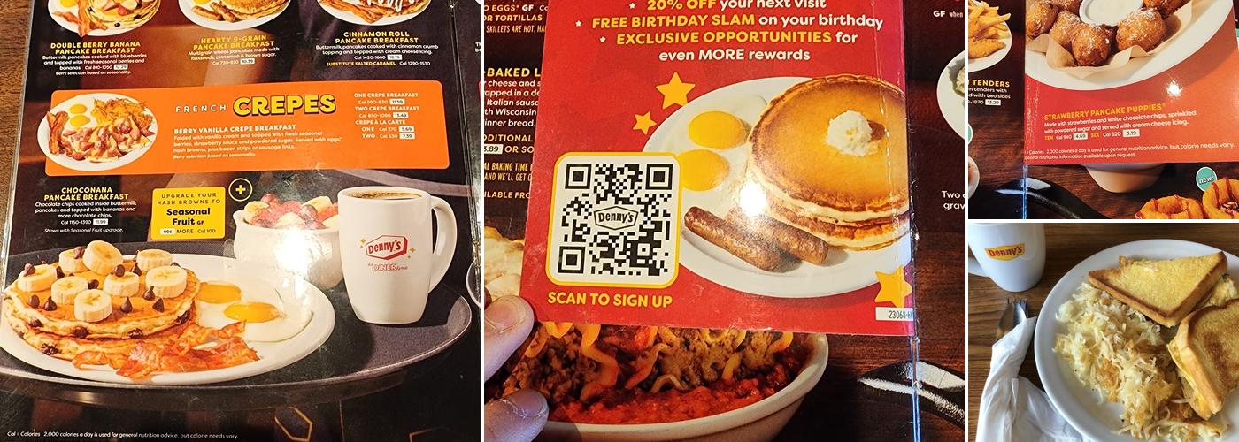Denny's Menu