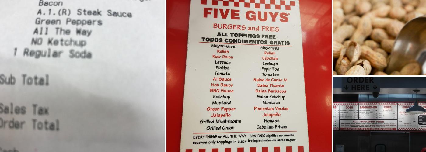 Five Guys Menu