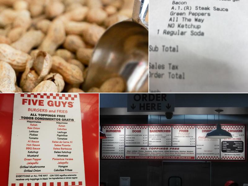 Five Guys Menu
