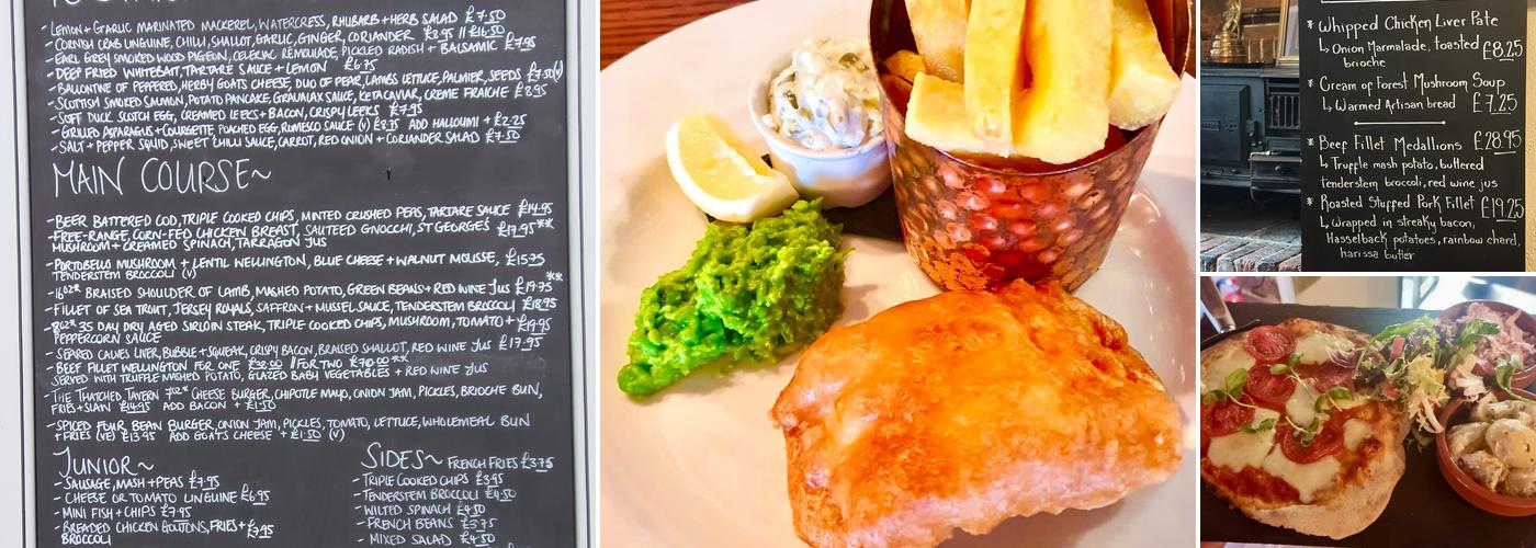 The Thatched Tavern Menu