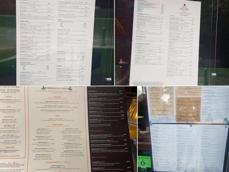 Thai Square Windsor Menu