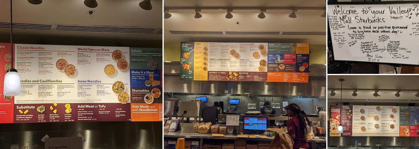 Noodles and Company Menu