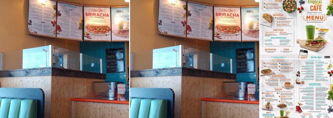 Tropical Smoothie Cafe Menu