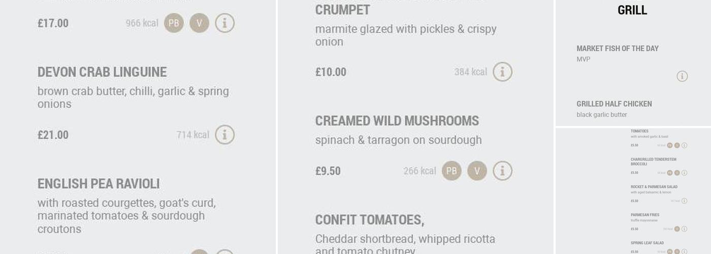 Bel & The Dragon - Kingsclere Menu