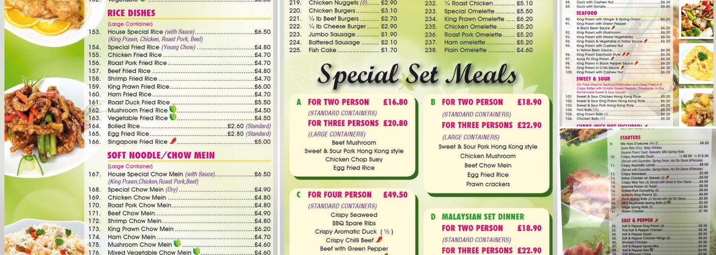 New Peking Chef Menu