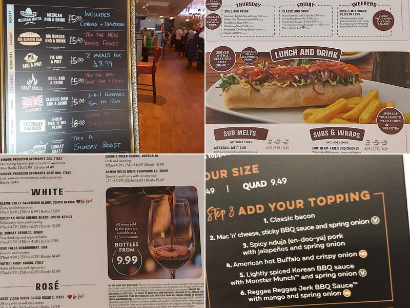 The Picture House Menu