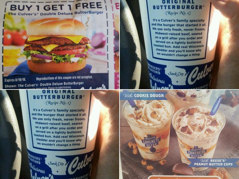 Culver’s Menu