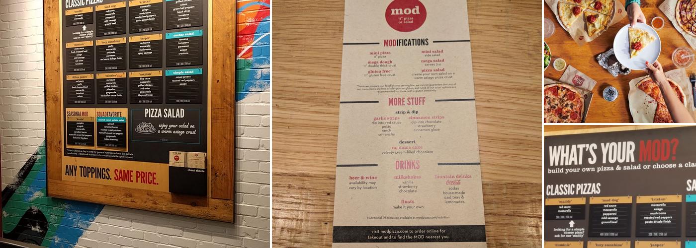 MOD Pizza Menu