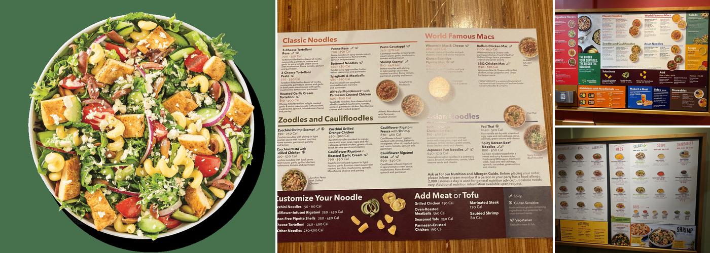 Noodles and Company Menu