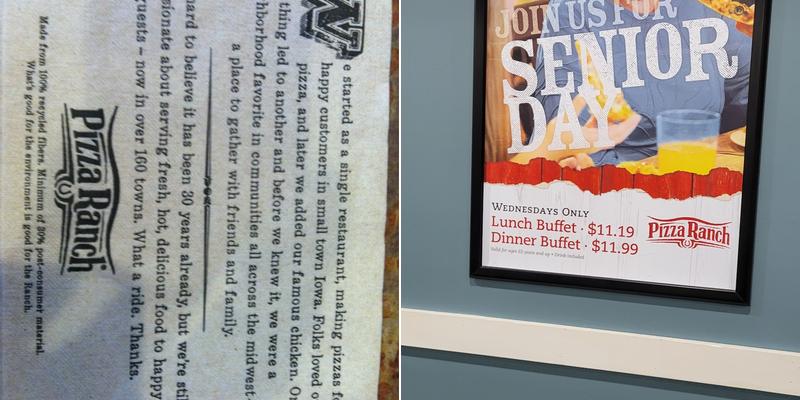 Pizza Ranch Menu