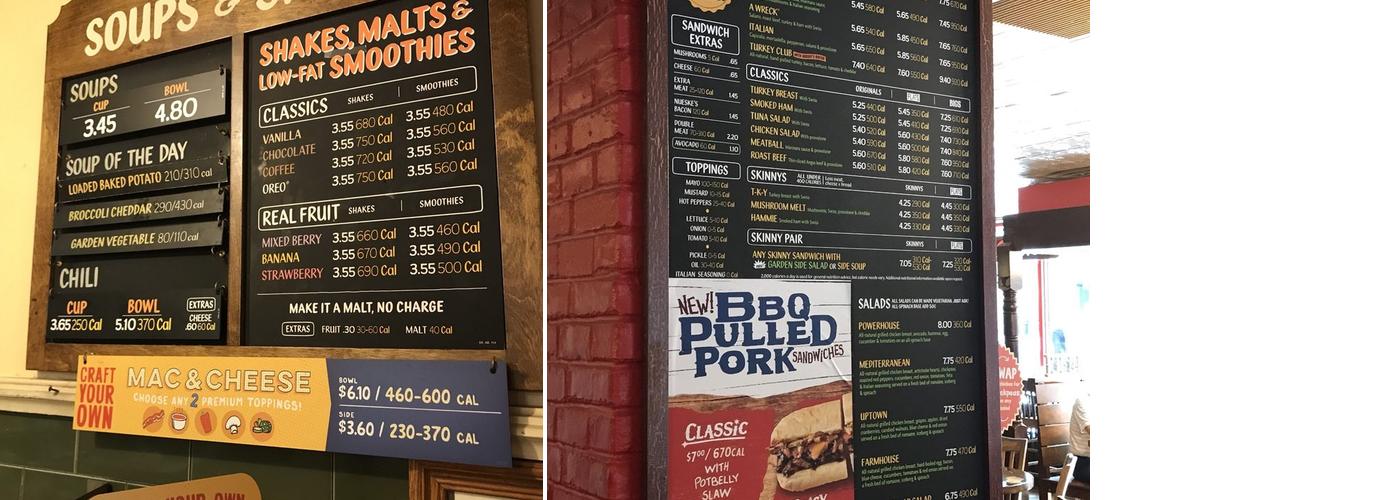 Potbelly Menu