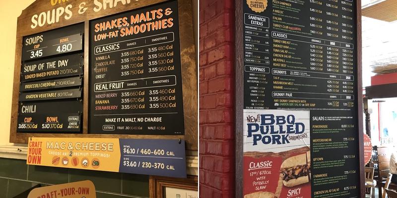 Potbelly Menu