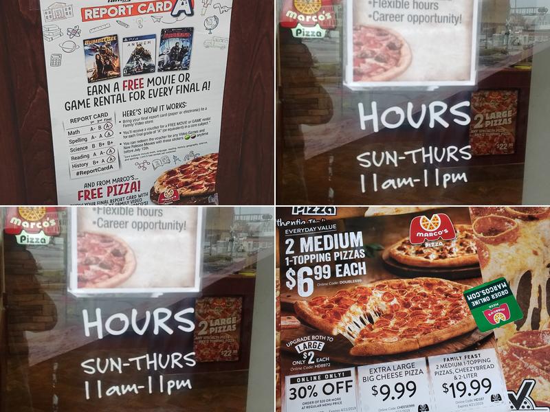Marco's Pizza Menu