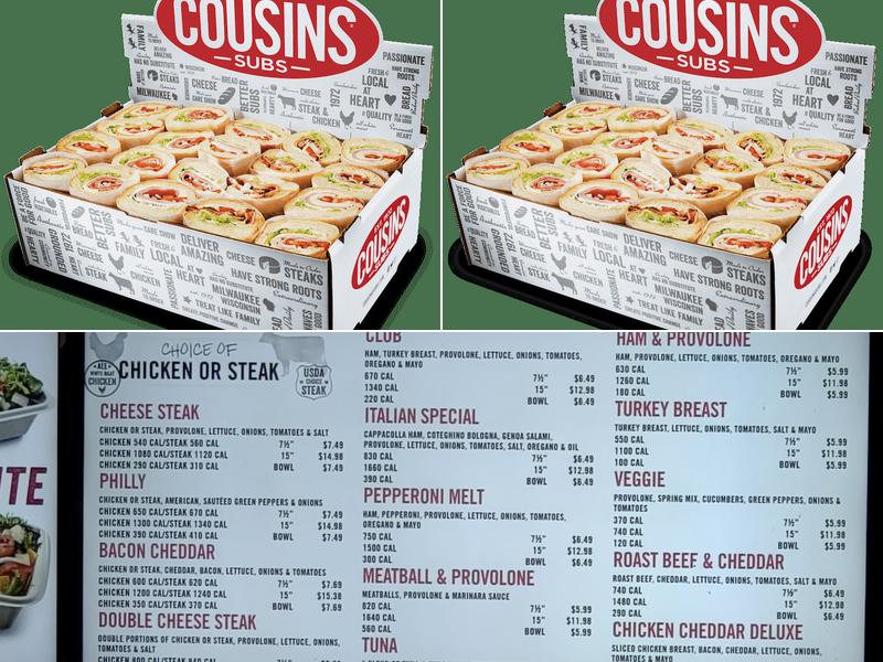 Cousins Subs Menu