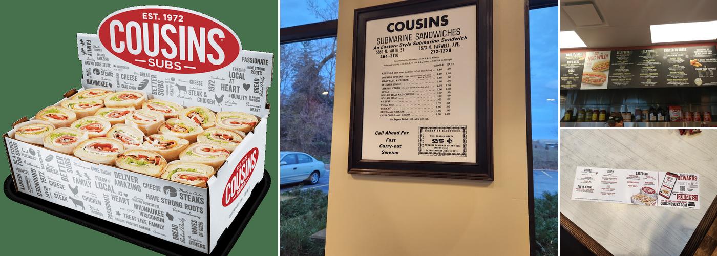 Cousins Subs Menu