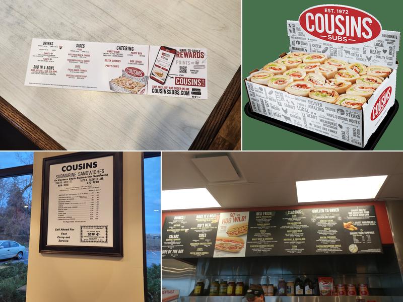 Cousins Subs Menu