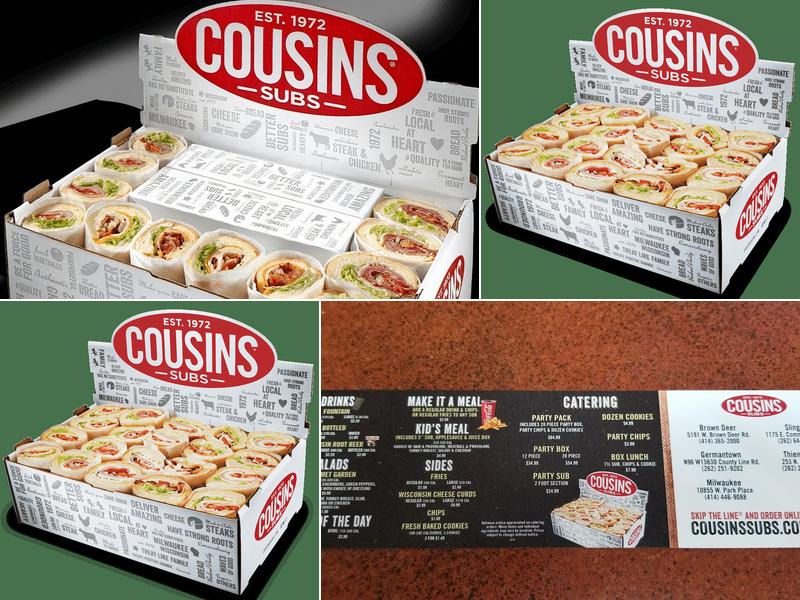 Cousins Subs Menu
