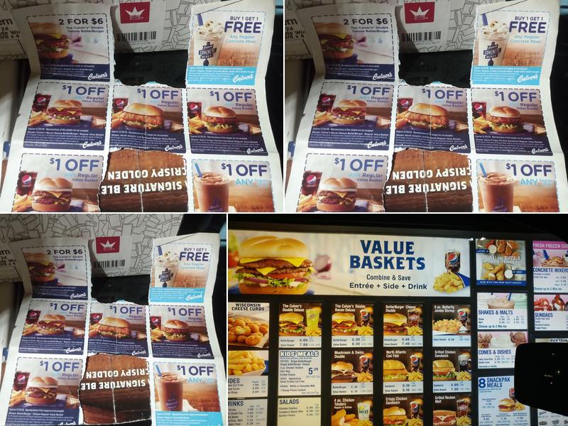 Culver’s Menu
