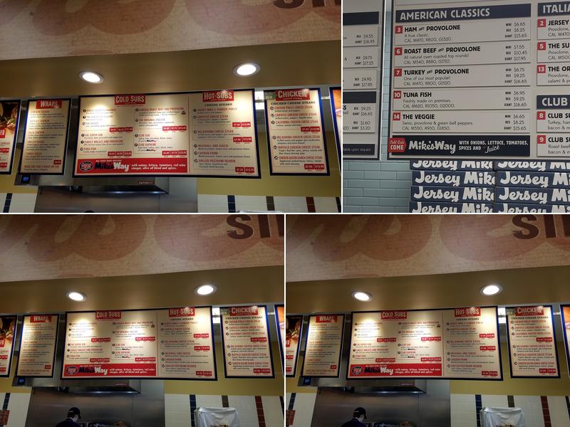 Jersey Mike's Subs Menu