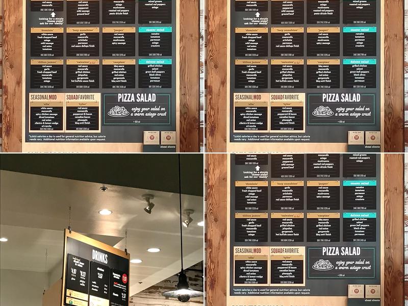 MOD Pizza Menu