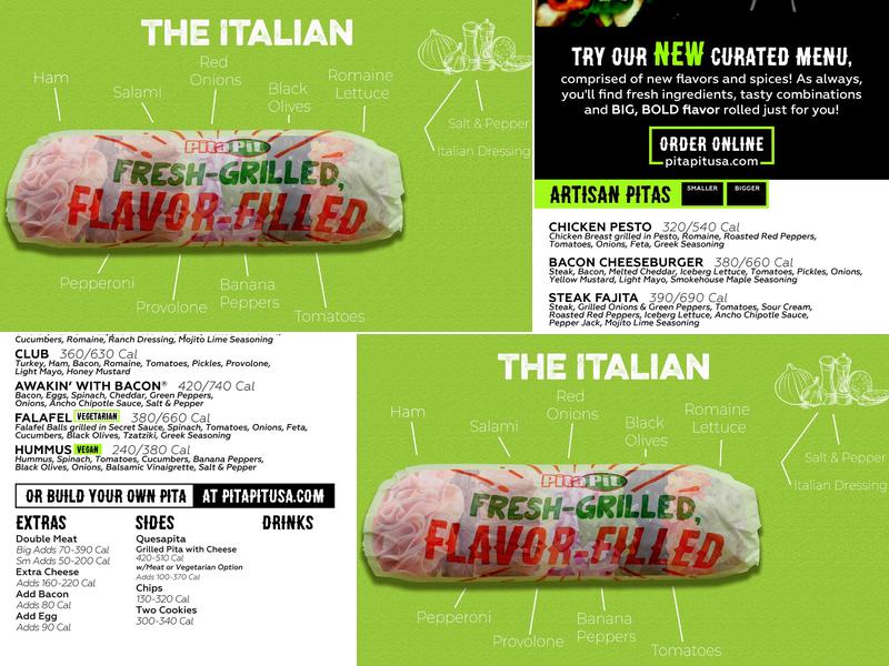 Pita Pit Menu