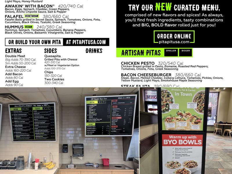Pita Pit Menu