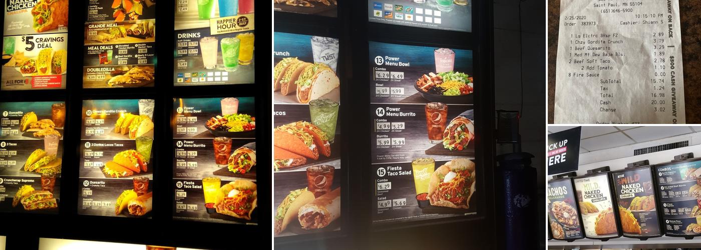 Taco Bell Menu