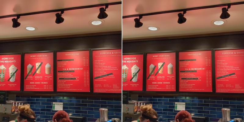 Starbucks Coffee Company Menu