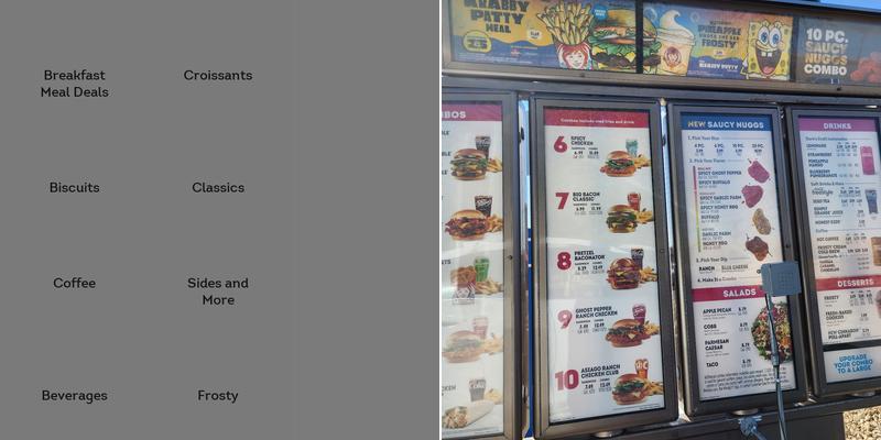 Wendy's Menu