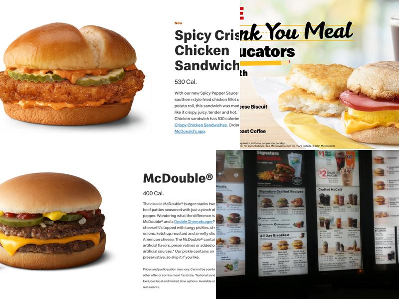 McDonald's Menu