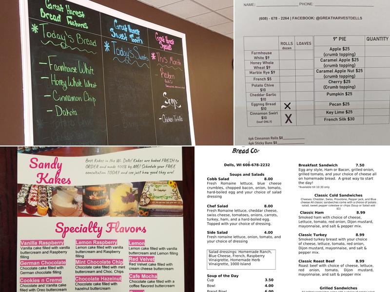 Great Harvest Bread Co. Menu