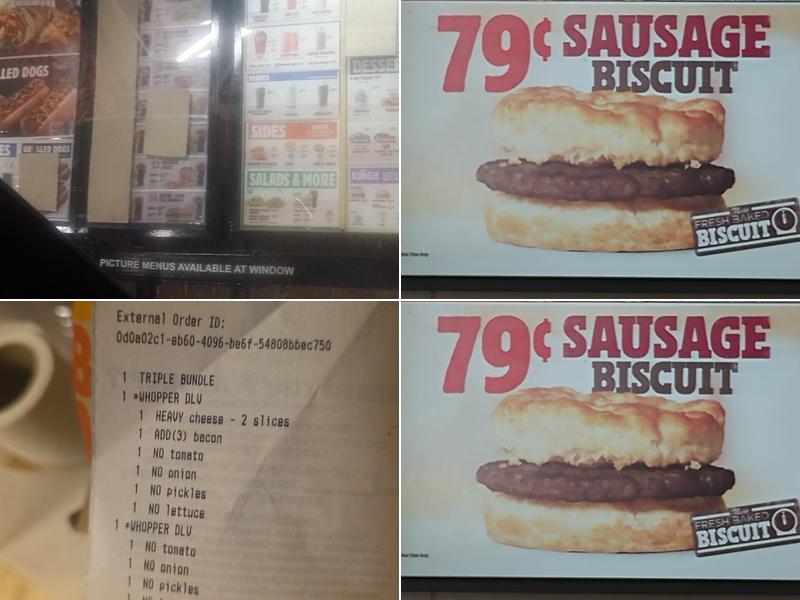 Burger King Menu