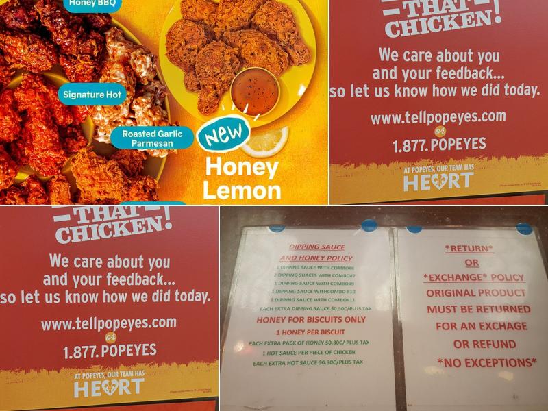 Popeyes Louisiana Kitchen Menu