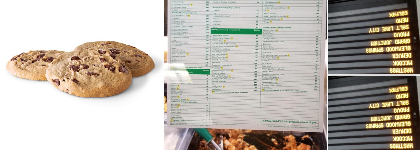 Subway Menu