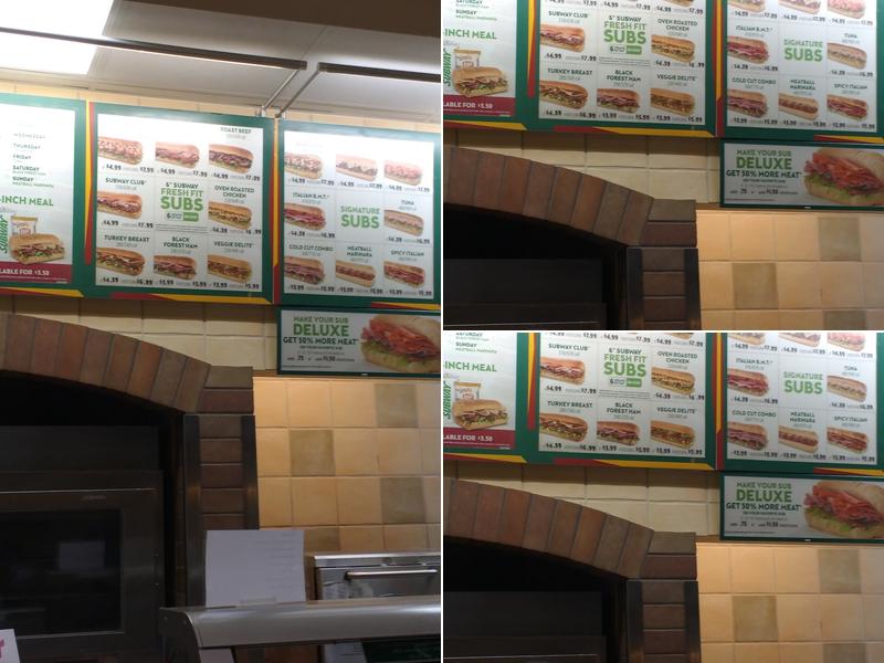 Subway Menu