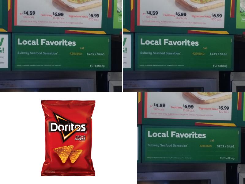 Subway Menu