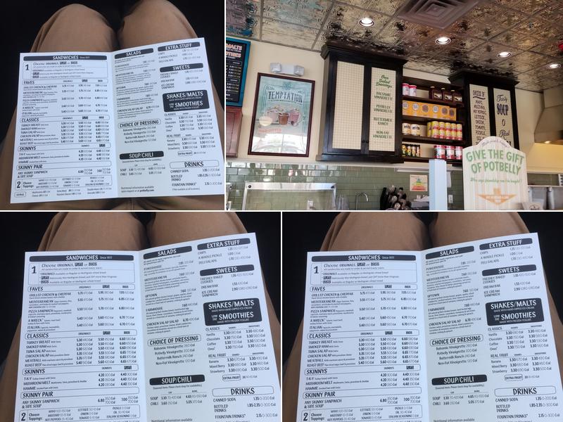 Potbelly Sandwich Shop Menu