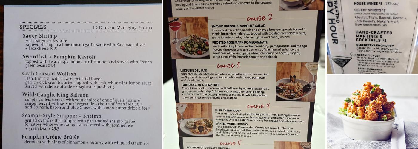 Bonefish Grill Menu