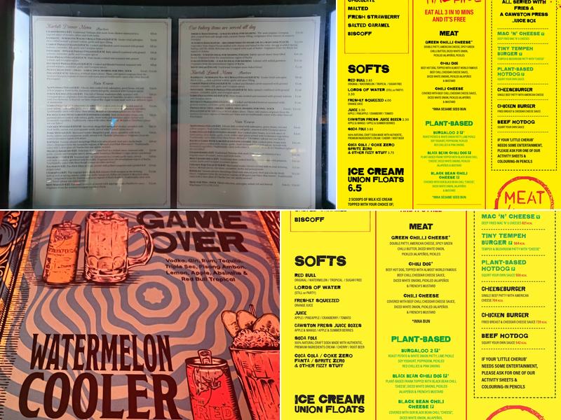 MEATliquor Restaurant East Dulwich Menu