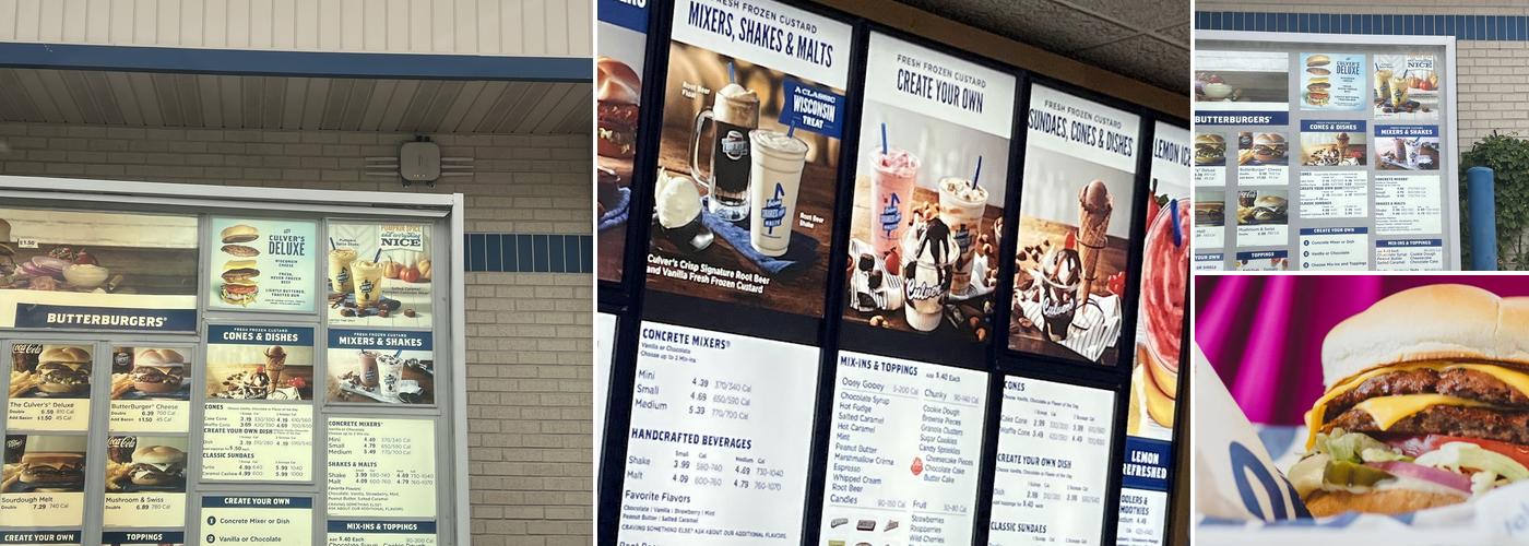Culver’s Menu