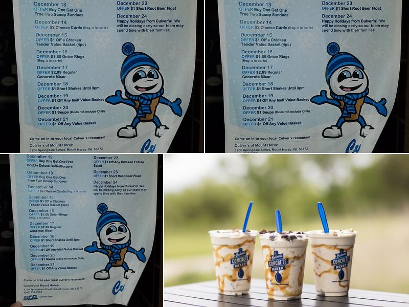 Culver’s Menu
