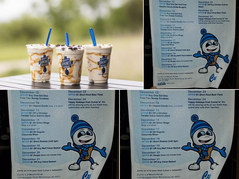 Culver’s Menu